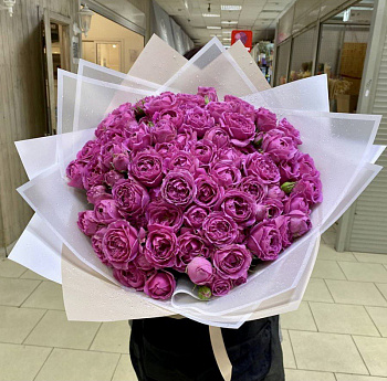 "Кустовая пионовидная роза" 19шт.